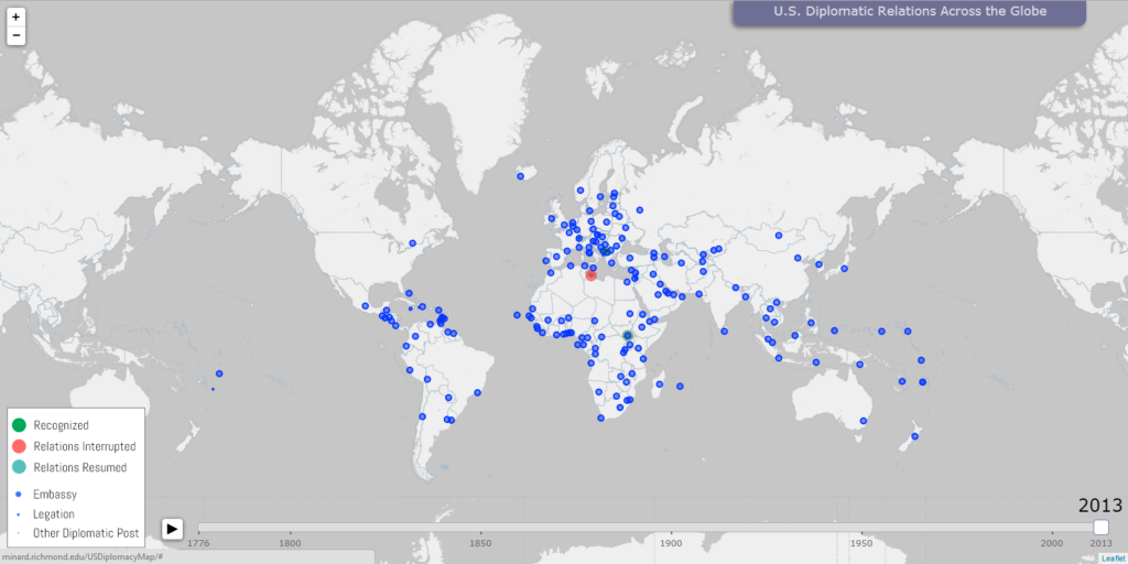 2013U.S.DiplomacyMap