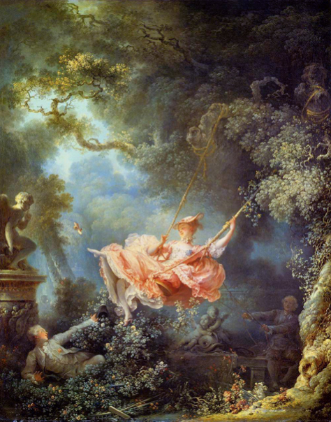 Jean-Honoré Fragonard, The Swing, circa 1767.