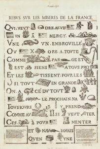 An old French text containing rebuses. Courtesy of kottke.org