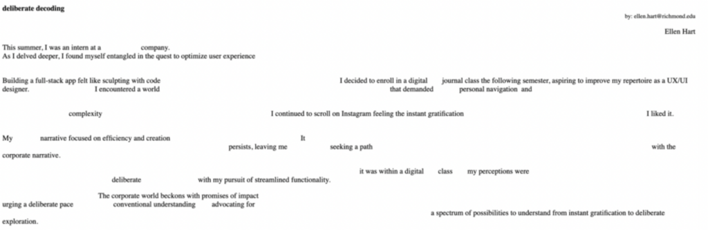 deliberate decoding