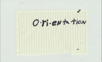 Screenshot of Orientation