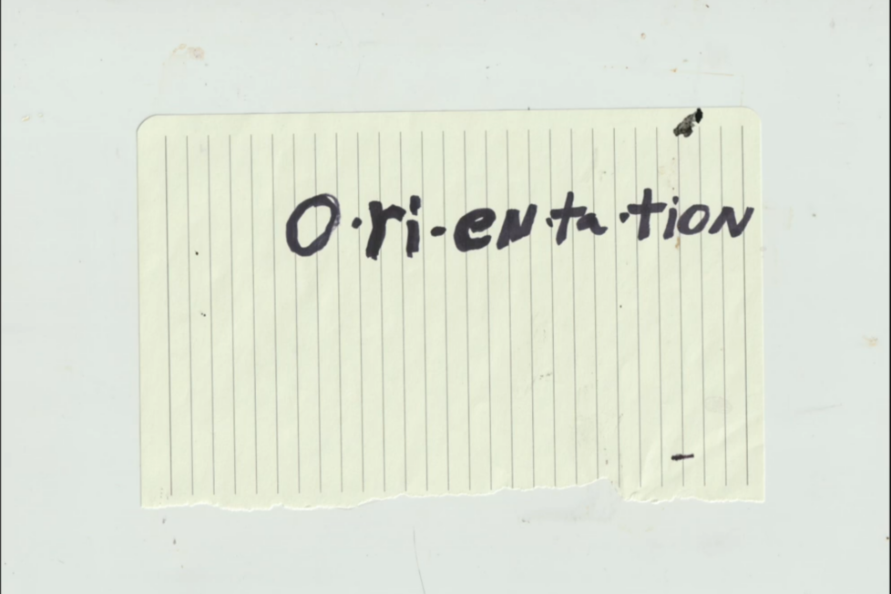 Screenshot of Orientation